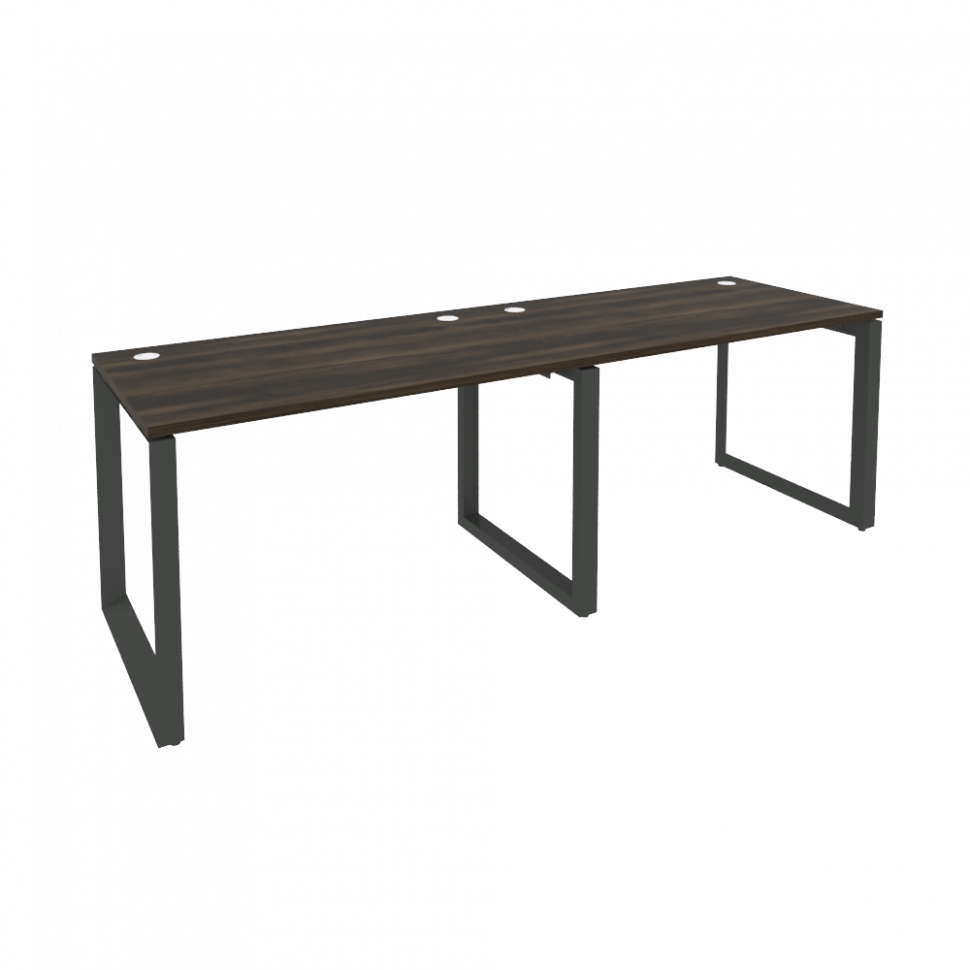 Onix Рабочая станция на О-образном м/к O.MO-RS-2.2.7 Дуб Мали/Металл Антрацит 2360*720*750