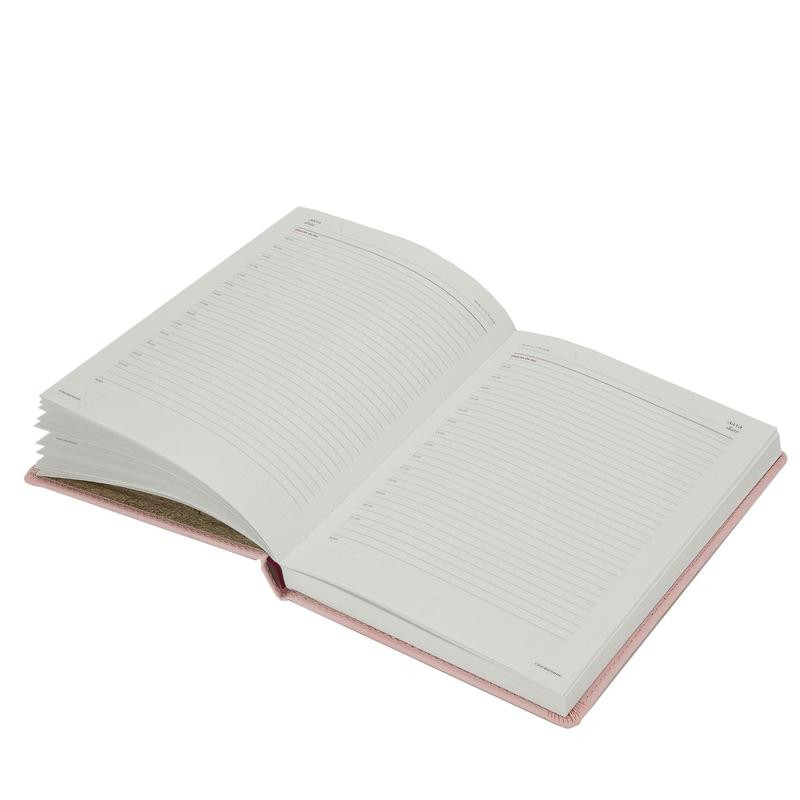 Ежедневник недатированный А5+, 136л, Velvet зефирный розовый  3-115/34