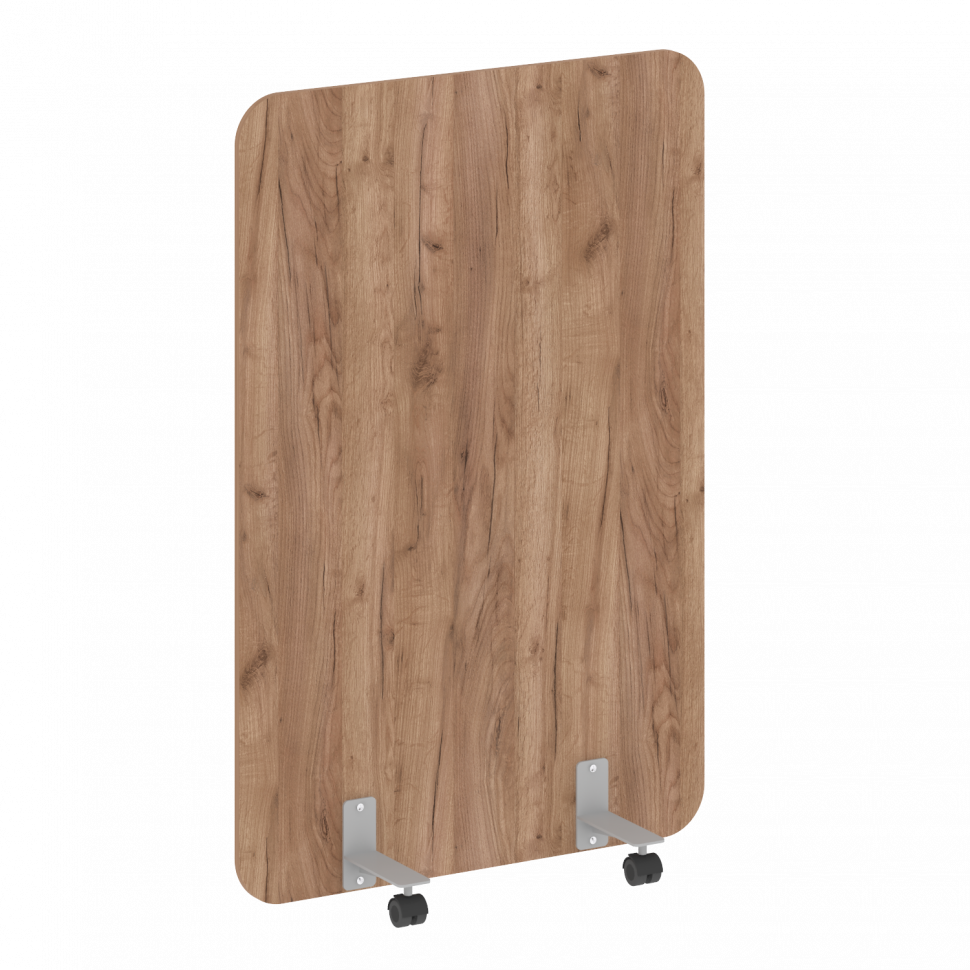 R-line Перегородка на металлических опорах, на роликах DP.R-100-150 Дуб Табак/Металл Серый 1000*18*1