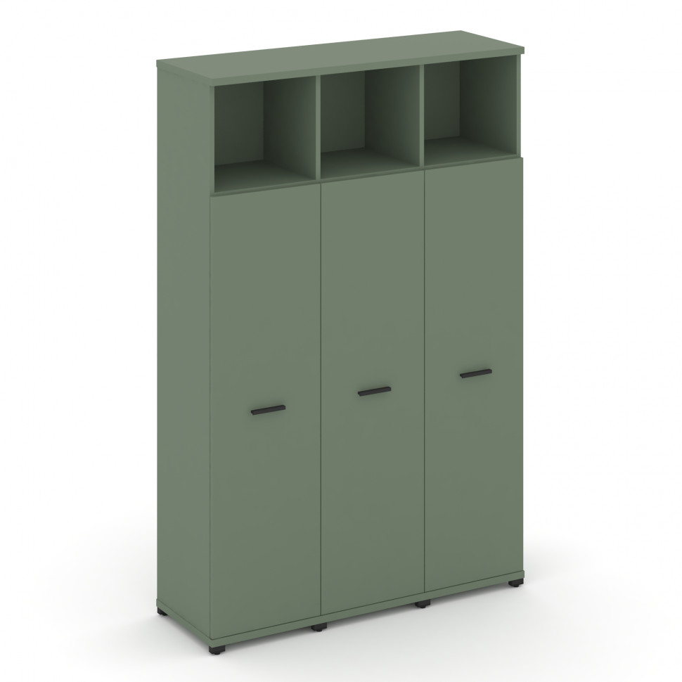 Concept Шкаф 3 узкие секции, 5 ниш CN.STU-536 B Кобо/Металл Черный 1252*420*1922