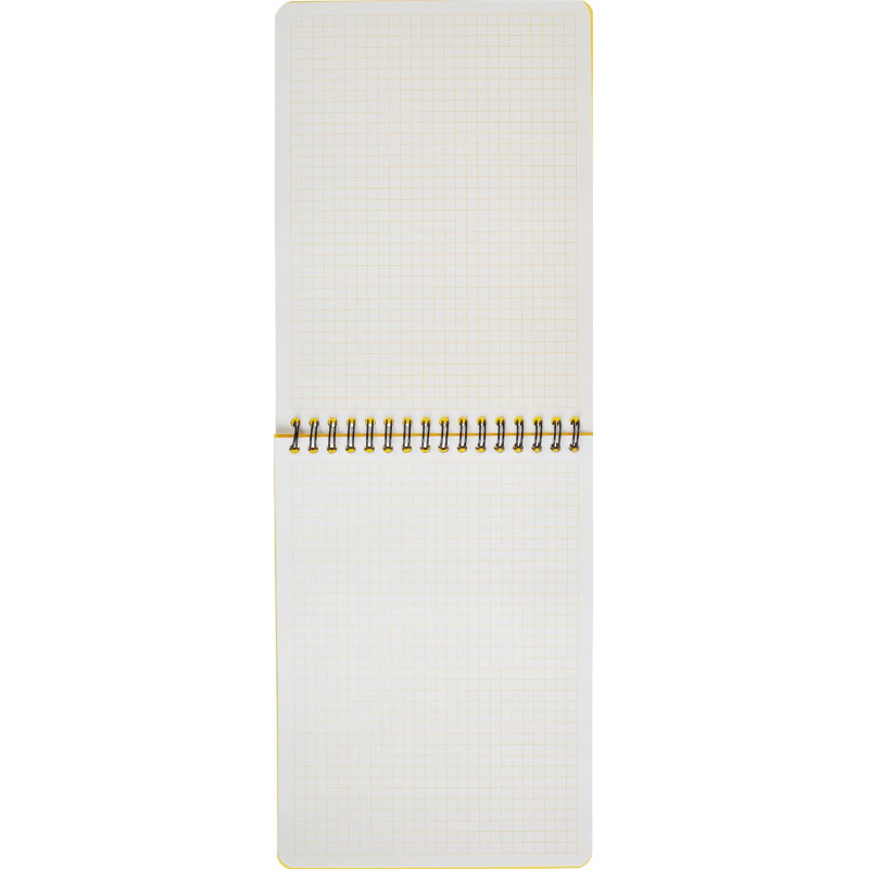 Блокнот А5,60л,кл,спир,пласт.обл,тонир.бл. Attache Bright colours Желтый