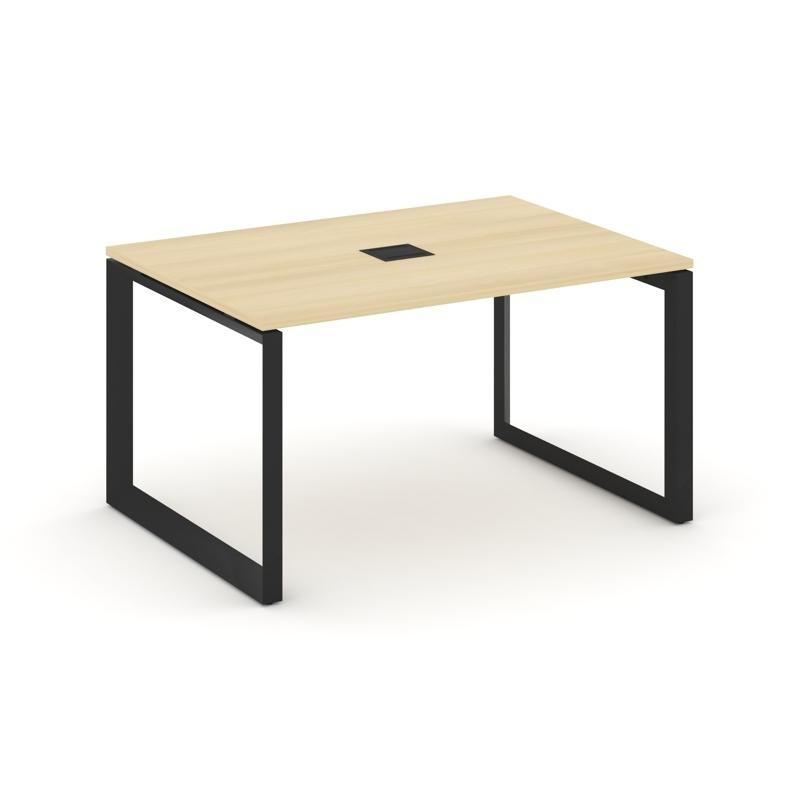 Style Project Стол переговорный SN-59O.SPRG-001 Акация Лорка/Металл Черный 980*980*750