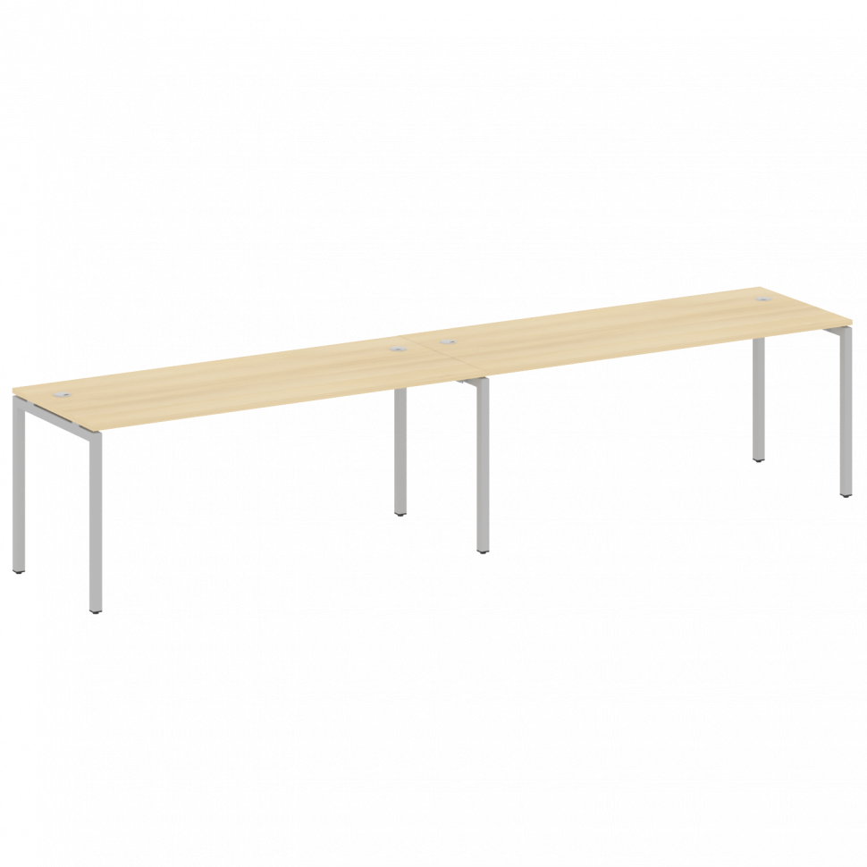 Metal System Quattro Рабочая станция на 2 места на П-образном м/к 40БП.СМ-2.5 Акация Лорка/Металл Се