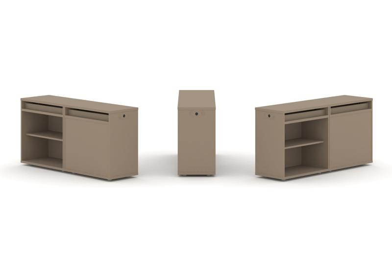 Estetica Набор №1. Тумба двойная+топ ES.NB.2T-1 Латте 1500*410*750