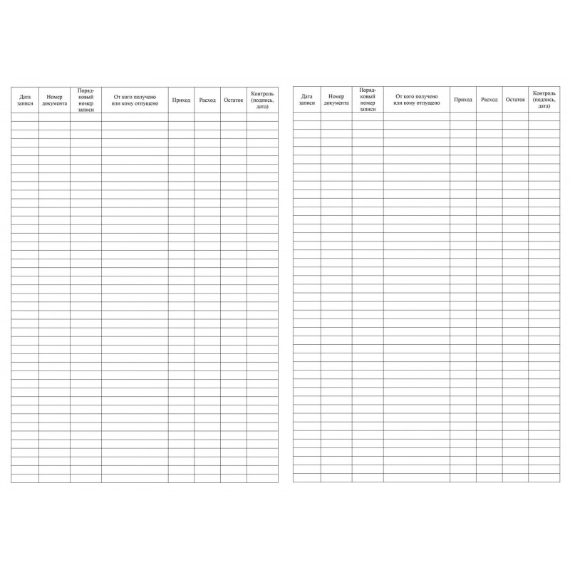 Книга учета хозяйственного имущества и материалов, 4шт/уп КЖ-127