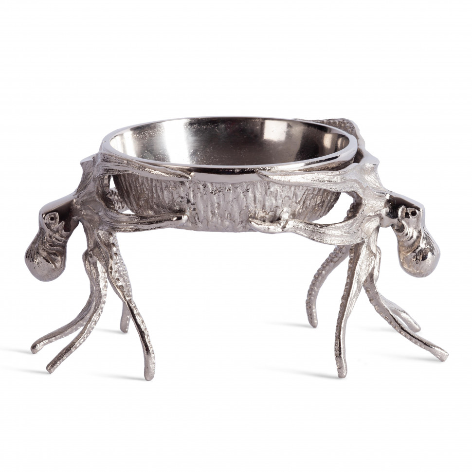 Монетница Secret De Maison OCTOPUS1 ( mod. 9608 ) алюминиевый сплав, 23x16x13,5 см, никель/nickel