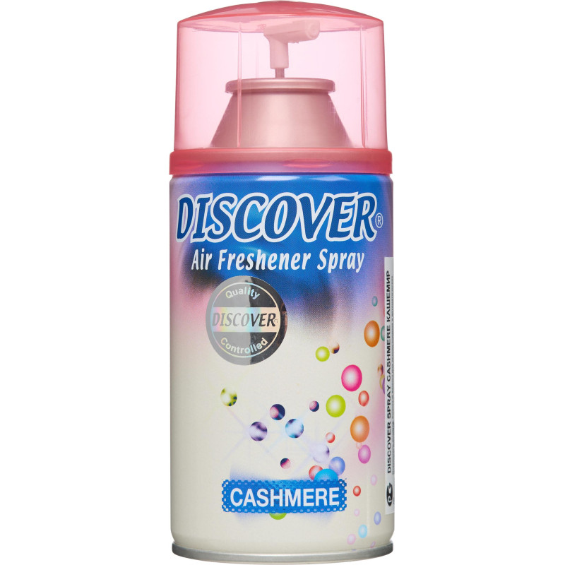 Баллон сменный для автоосвежителя DISCOVER Cashmere(Кашемир) 320 мл. спрей