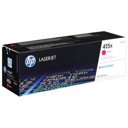 Картридж лазерный HP (W2033X) Color LaserJet M454dn/M479dw и др, №415X, пурпурный, оригинальный, ресурс 6000 страниц