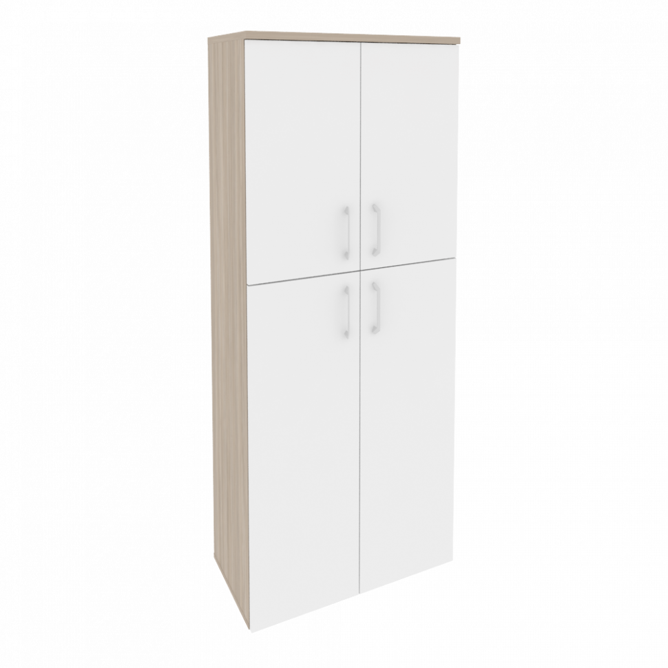 Onix Шкаф высокий широкий O.ST-1.8 Дуб Аттик/Белый Бриллиант 800*420*1977 Onix Шкаф высокий широкий O.ST-1.8 Дуб Аттик/Белый Бриллиант 800*420*1977