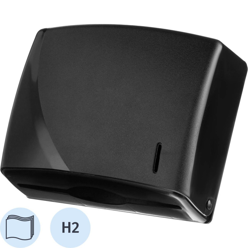 Диспенсер для полотенец лист Z-слож черный R-1317B