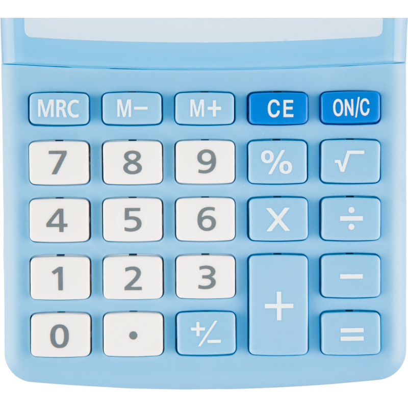 Калькулятор настольный КОМП Attache, AС-223BL,8р,дв. пит, голуб,134x107x34