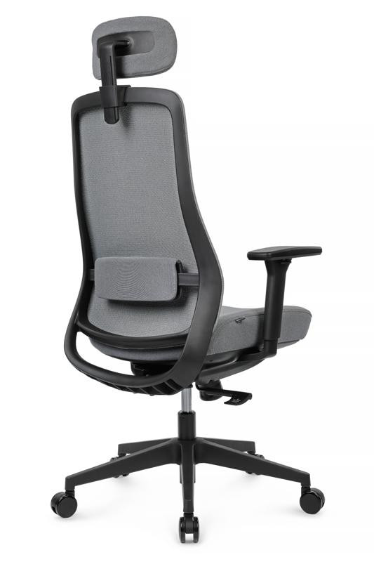 Кресло Миро 6249A Черный пластик/Серый