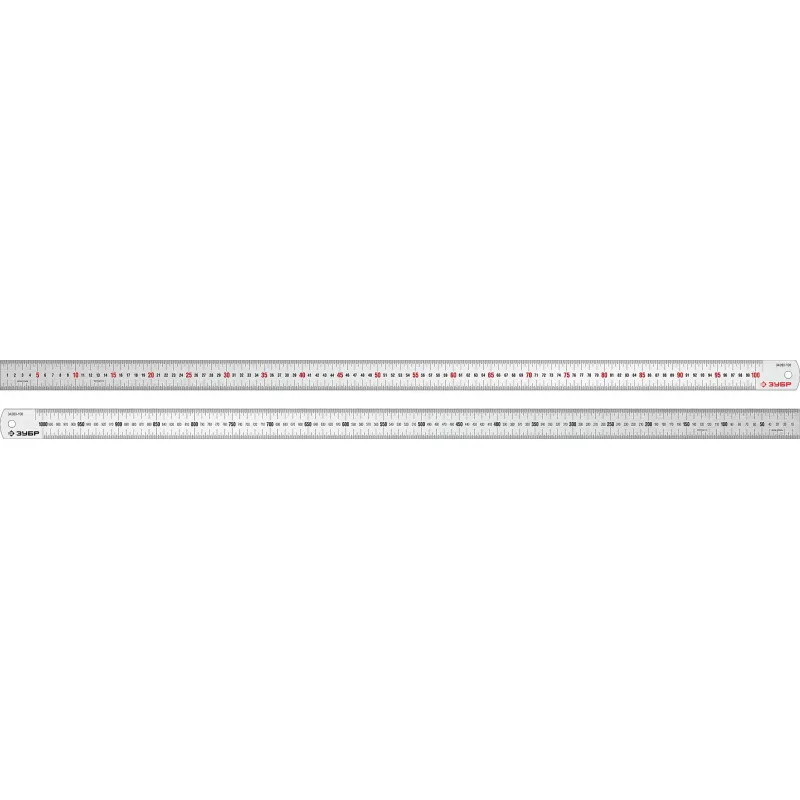 Линейка усиленная нержавеющая ЗУБР  Про-100, длина 1.0 м (34280-100)