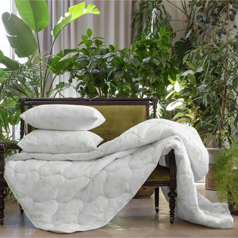 Одеяло 172х205, Стежка, (Бамб. волокно/ХБ ткань/Полиэстер), 300г/м2, Бамбук