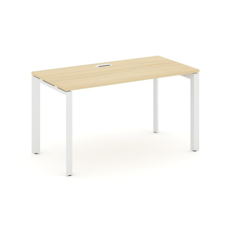 Style Project Стол письменный SN-59P.SP-015 Акация Лорка/Металл Белый/Белый Заглушка 1780*700*750