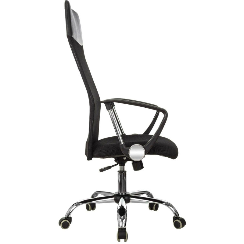 Кресло 0MX_VB_EChair-508 TTW сетка/ткань/кожзам  черный хром