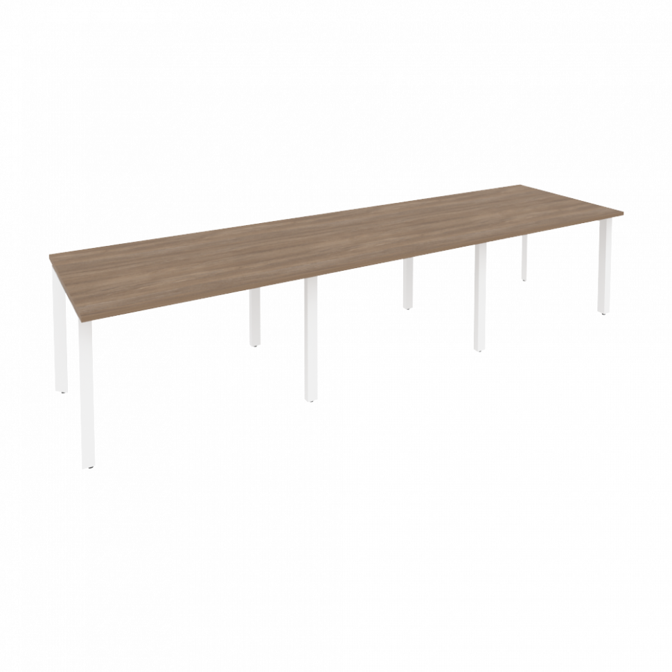 Onix Стол переговорный O.MP-PRG-3.2 Дуб Аризона/Металл Белый 3540*980*750