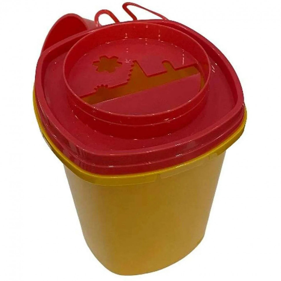 Емкость-контейнер д/сбора ост.инстр.с иглосъем.Б Жел.0,5л.80шт/уп.,СЗПИ