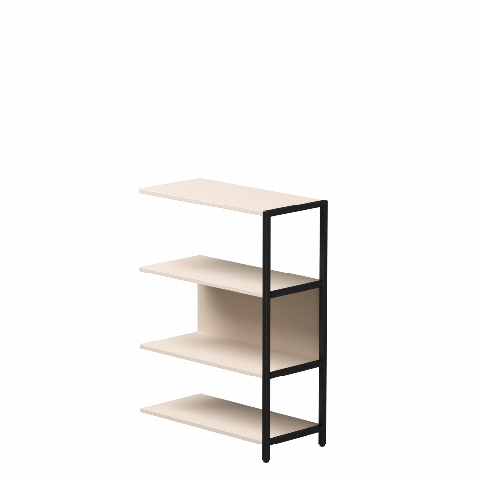 Полустеллаж металлический средний Everprof EVO (ЭВО) 805х385x1120 Кашемир/Черный