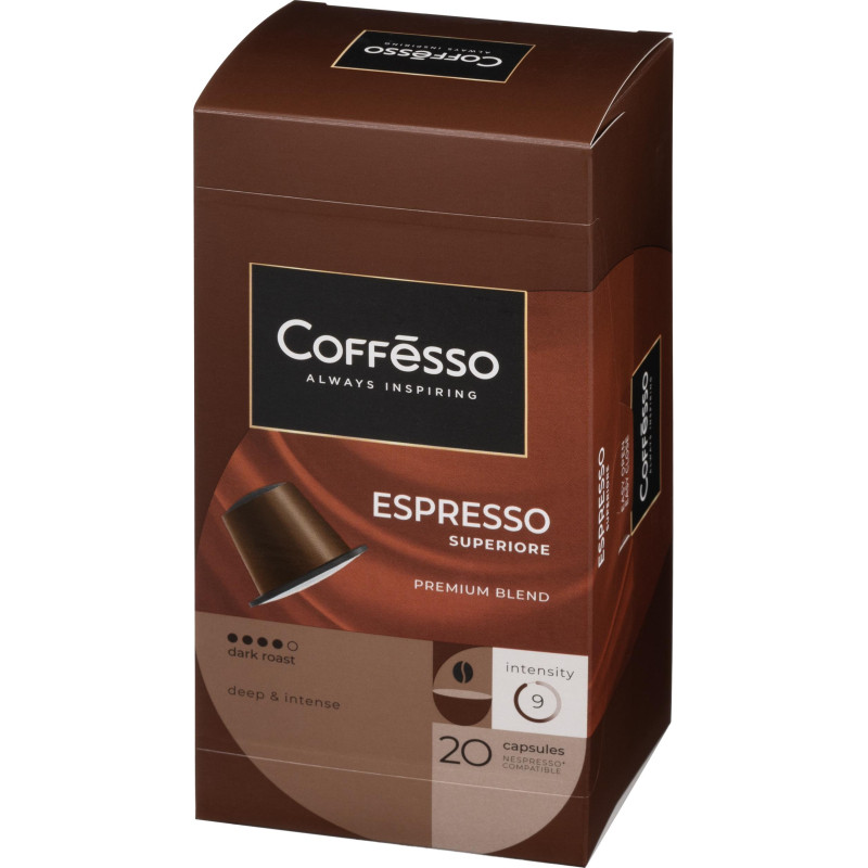 Кофе в капсулах Coffesso Espresso Superiore, 100% Premium Arabica, 20кап