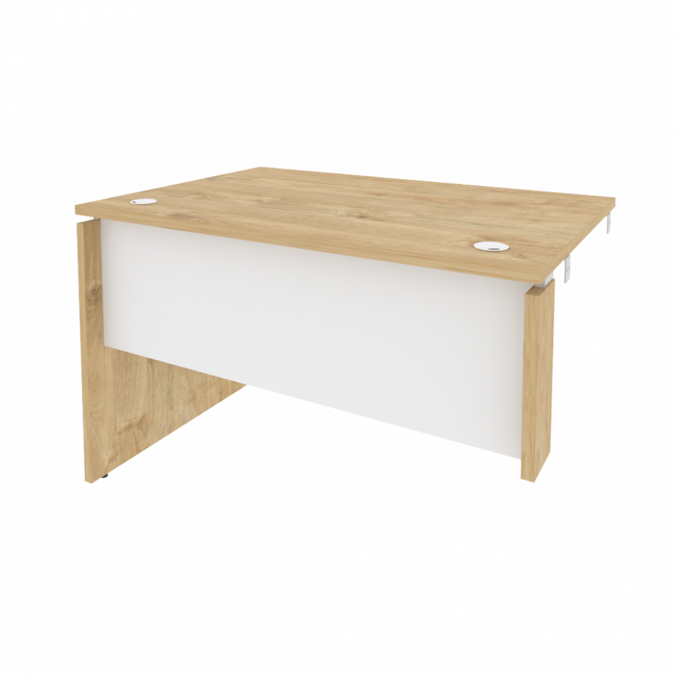 Onix Стол-приставка левый к опорным элементам O.SPR-2.8 (L) Тиквуд Светлый/Белый Бриллиант 1180*800*