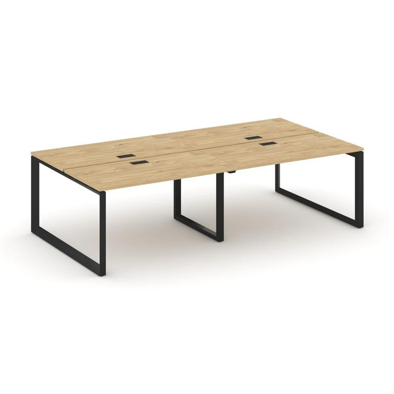 Style Project Рабочая станция двухсторонняя SN-59O.DRS-051 Тиквуд Светлый/Металл Черный/Черный Заглу