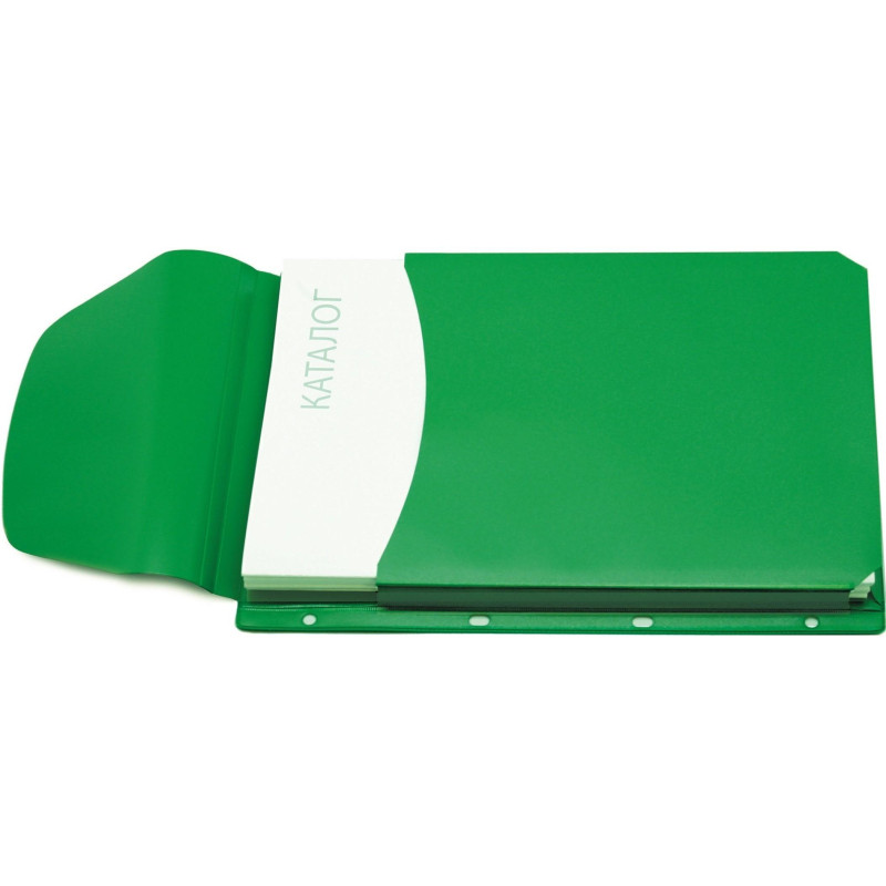 Файл-вкладыш А4 300  мкм Комус, с кла паном, цветная 3 шт. уп