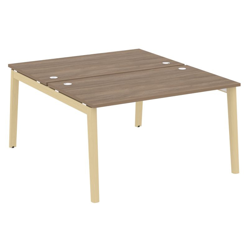 Onix Wood Рабочая станция OW.D.RS-2.3.8 Дуб Аризона/Дуб Светлый/Металл Белый 1380*1635*750