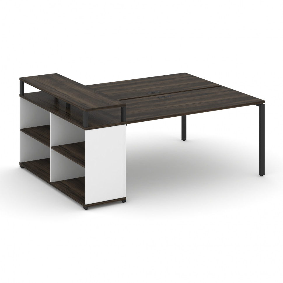 Concept Рабочая станция с опорным стеллажом с верх. горизонтом CN.DRS-208 Дуб Мали/Белый Бриллиант/ Concept Рабочая станция с опорным стеллажом с верх. горизонтом CN.DRS-208 Дуб Мали/Белый Бриллиант/