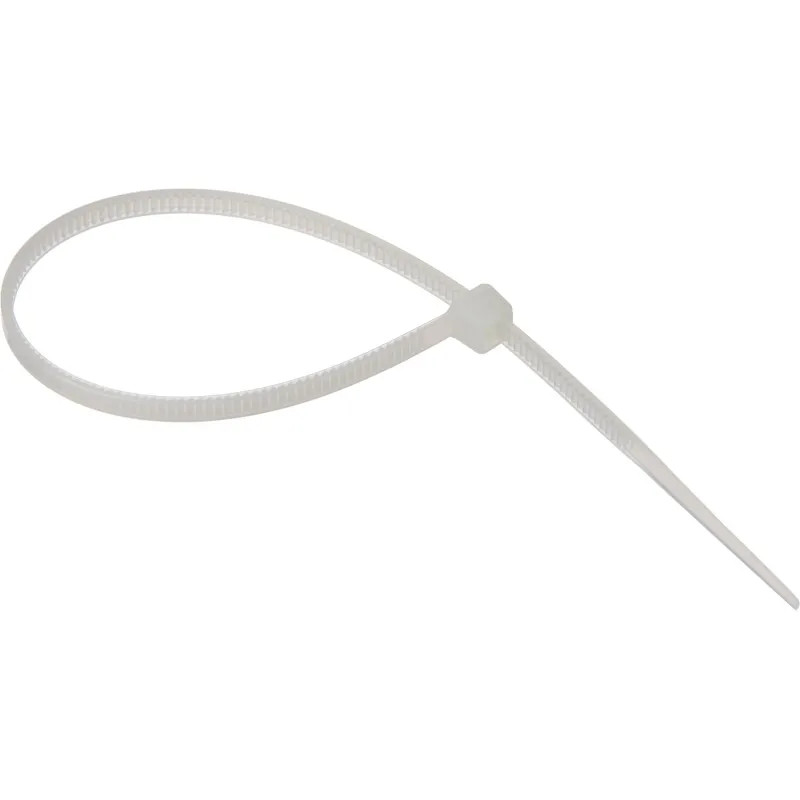 Хомут стяжка нейлоновая TOPFORT 3х150 (2,5х100 мм) белый 100 шт/уп