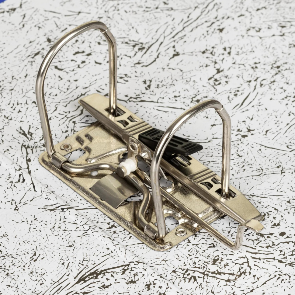 Папка-регистратор 75мм Attache А4, синяя, РР/бумага, мет. уголок