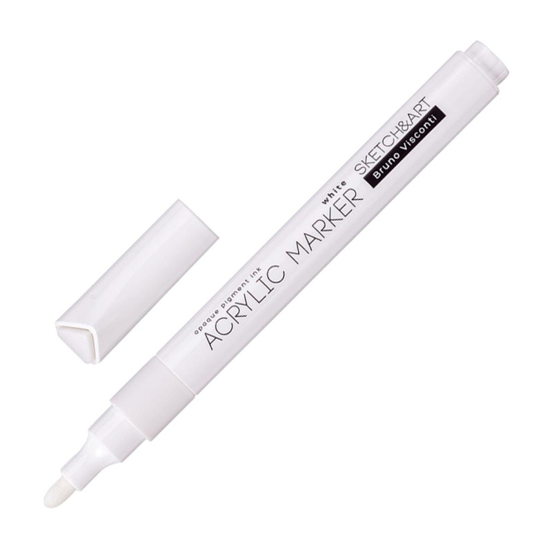 Маркер акриловый Sketch&amp;Art белый 22-0132