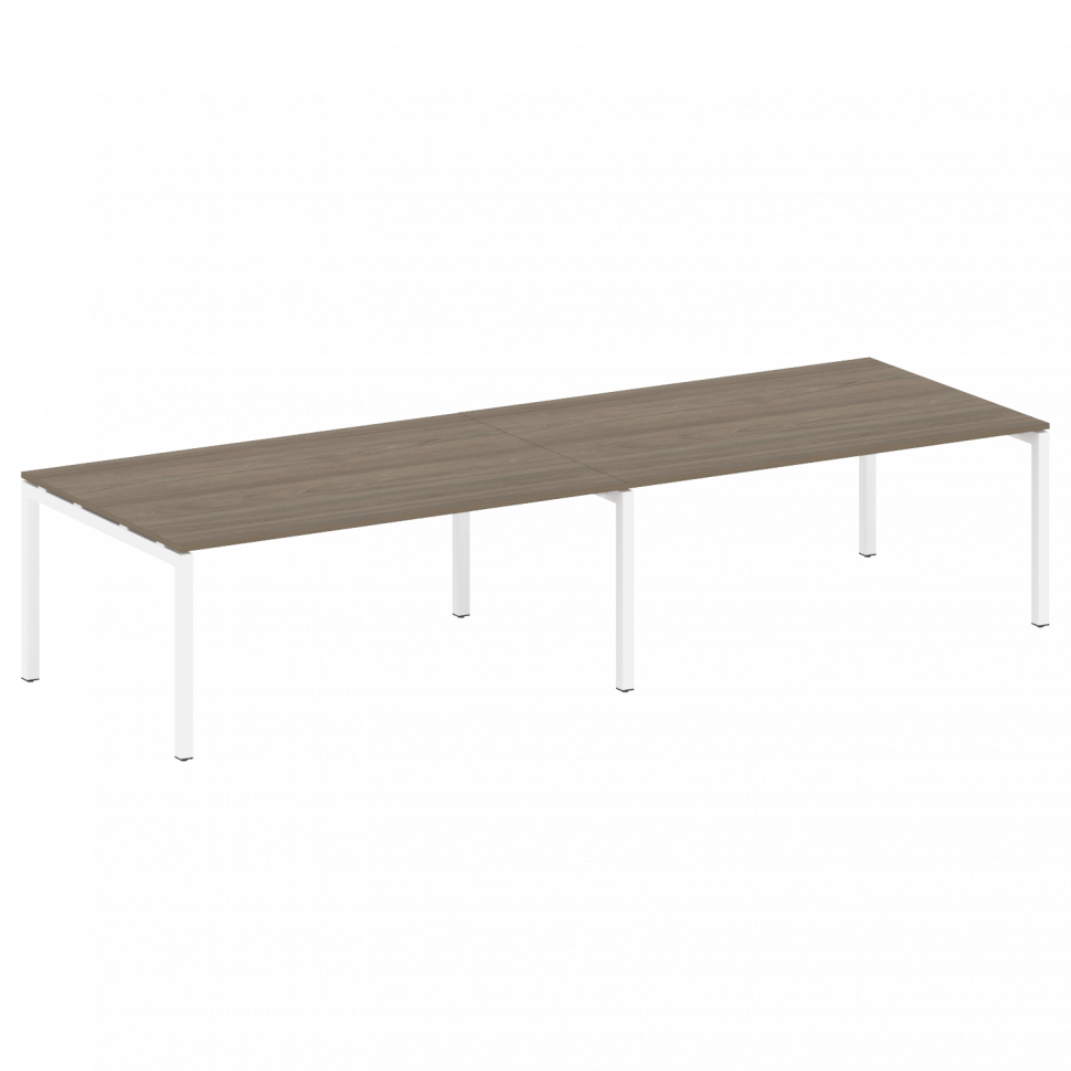 Metal System Quattro Переговорный стол (2 столешницы) на П-образном м/к 50БП.ПРГ-2.5 Вяз Благородный