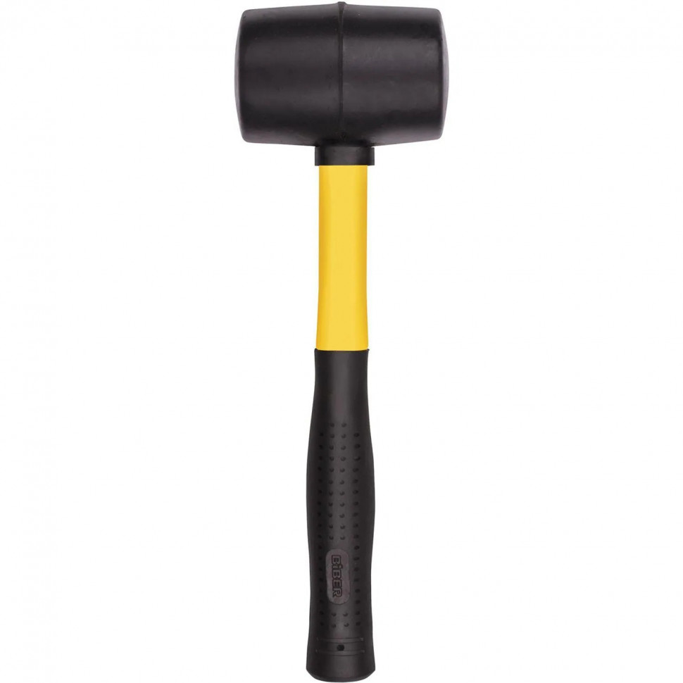Киянка резиновая БИБЕР 85399 Стандарт,фибергласс рукоятка 550г 65 мм СПб
