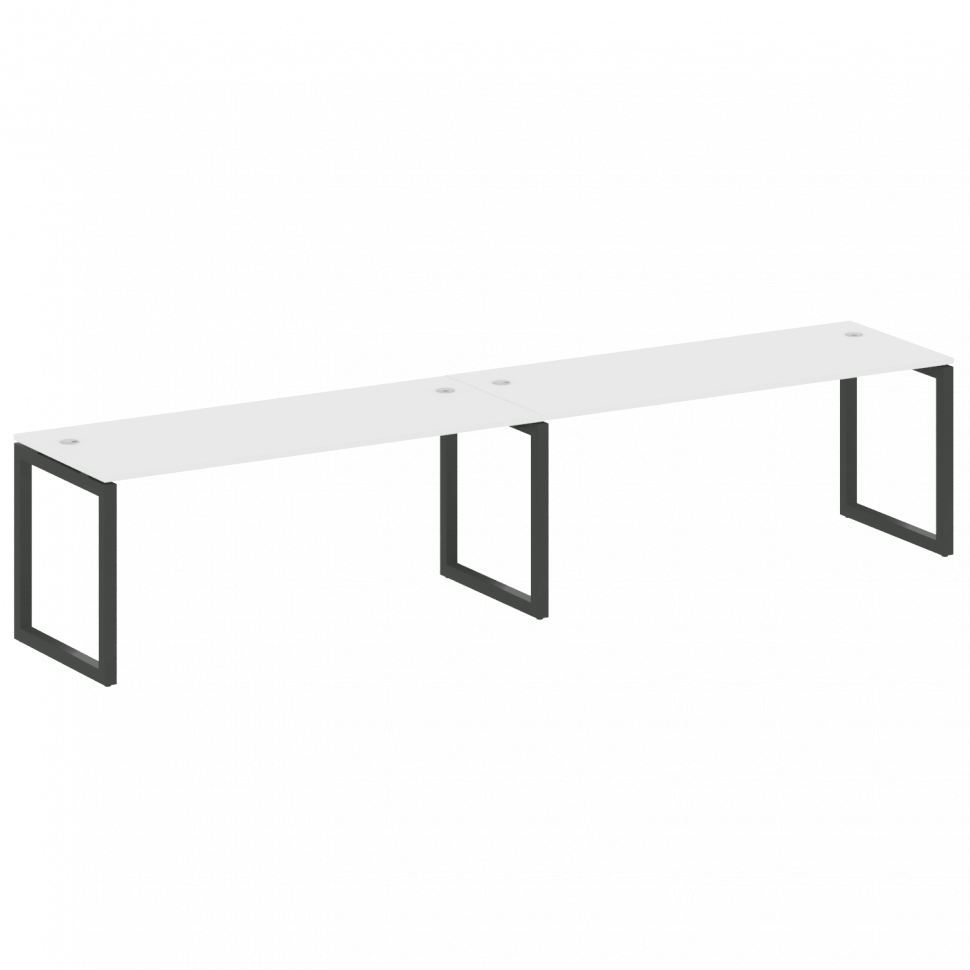 Metal System Quattro Рабочая станция на 2 места на О-образном м/к 50БО.СМ-2.5 Белый/Металл Антрацит Metal System Quattro Рабочая станция на 2 места на О-образном м/к 50БО.СМ-2.5 Белый/Металл Антрацит