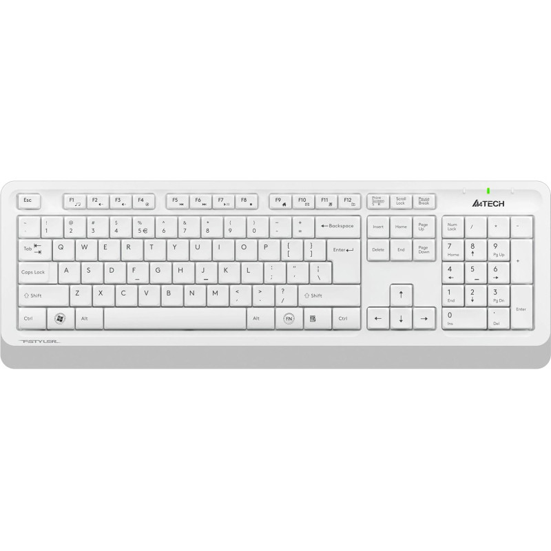 Набор клавиатура+мышь A4Tech Fstyler FG1010 белый/серый USB беспроводная
