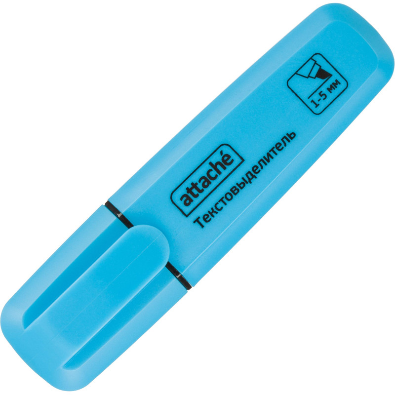 Маркер текстовыделитель Attache Palette 1-5мм голубой HL6010