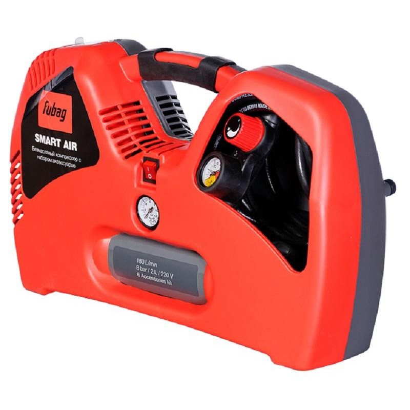 Компрессор поршневой FUBAG Smart Air + набор из 12 предметов (646032)