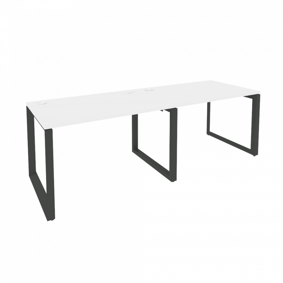 Onix Рабочая станция на О-образном м/к O.MO-RS-2.2.8 Белый Бриллиант/Металл Антрацит 2360*800*750 Onix Рабочая станция на О-образном м/к O.MO-RS-2.2.8 Белый Бриллиант/Металл Антрацит 2360*800*750
