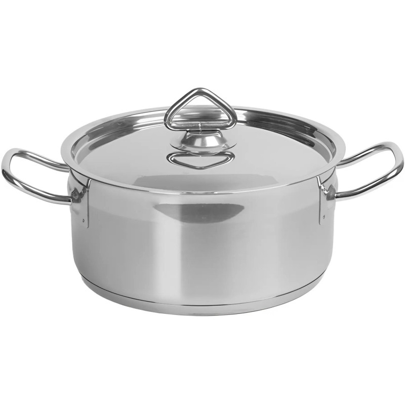 Кастрюля 3л, нерж. сталь ,тройное дно, d215мм, h96мм, индукция