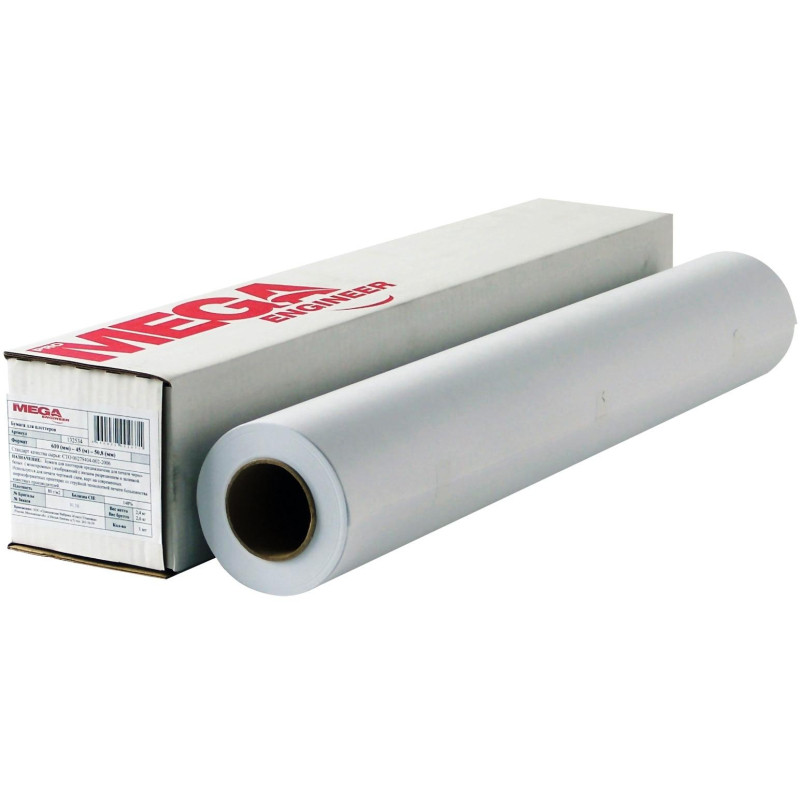 Бумага широкоформатная InkJet 90г 610ммх45м 50,8