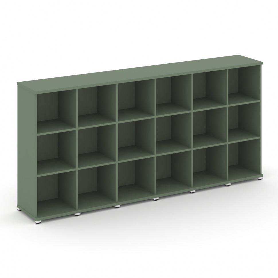 Concept Стеллаж 6 узких секций, 3 ниши CN.STU-360 Кобо/Металл Белый 2500*420*1186 Concept Стеллаж 6 узких секций, 3 ниши CN.STU-360 Кобо/Металл Белый 2500*420*1186