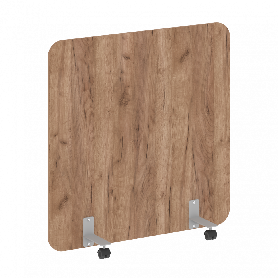 R-line Перегородка на металлических опорах, на роликах DP.R-120-120 Дуб Табак/Металл Серый 1200*18*1