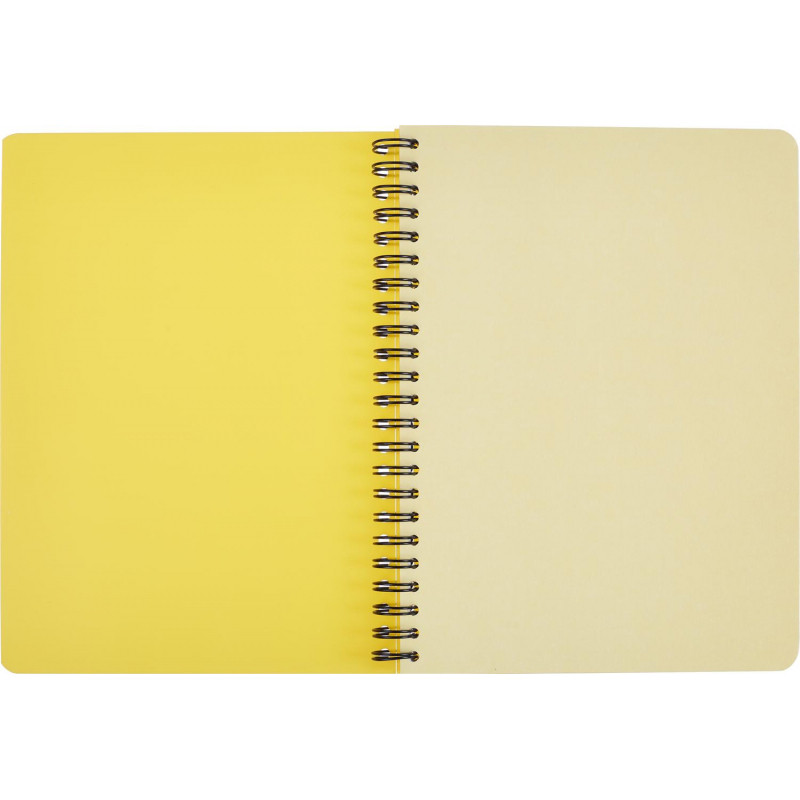 Бизнес-тетрадь А5,96л,кл,спир,пластик,тон.бл. Attache Bright colours Желтый