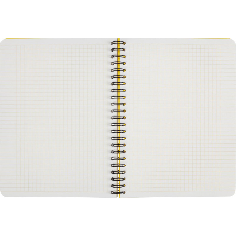 Бизнес-тетрадь А5,96л,кл,спир,пластик,тон.бл. Attache Bright colours Желтый