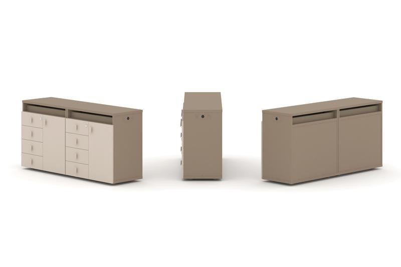 Estetica Набор №2. Тумба двойная+топ ES.NB.2T-2 Латте/Капучино 1500*410*750