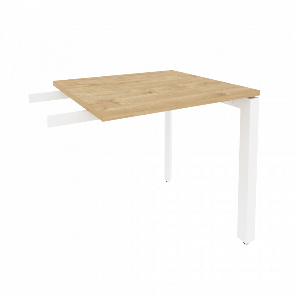 Onix Брифинг-приставка на П-образном м/к O.MP-BR-7 Тиквуд Светлый/Металл Белый 780*720*750