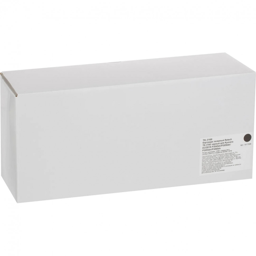 Картридж лазерный Retech TK-3160 чер. для Kyocera Ecosys P3045