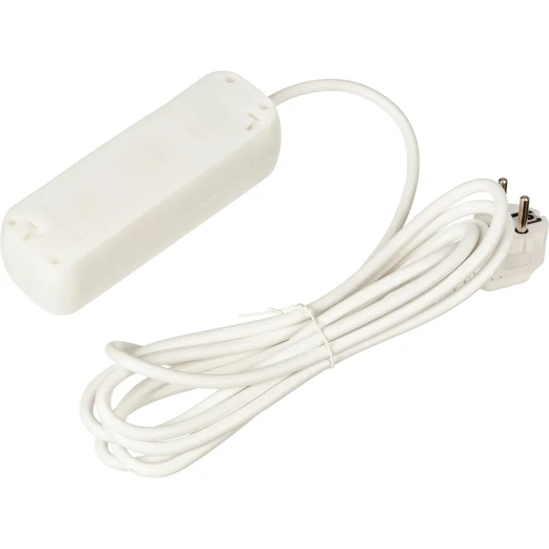 Удлинитель BigTech UTD-310-3-W (3р/3м/10А/2,2кВт/1мм2/белый)