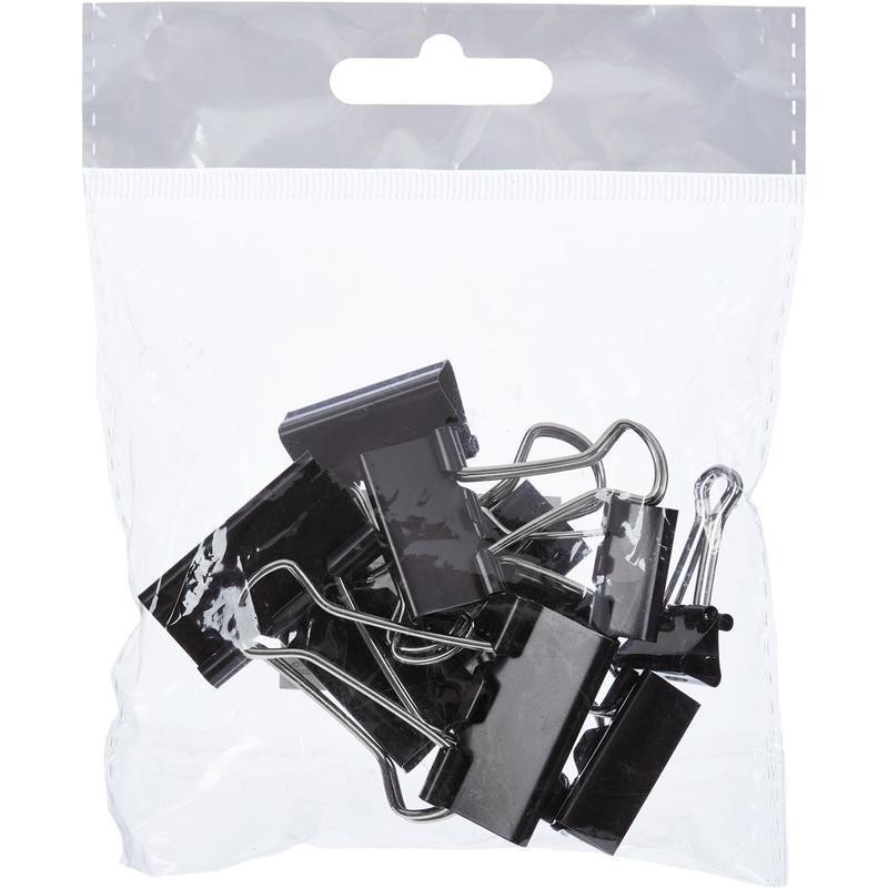 Зажимы для бумаг ассорти (19мм,25мм,32мм), 10шт/уп Attache, европодвес